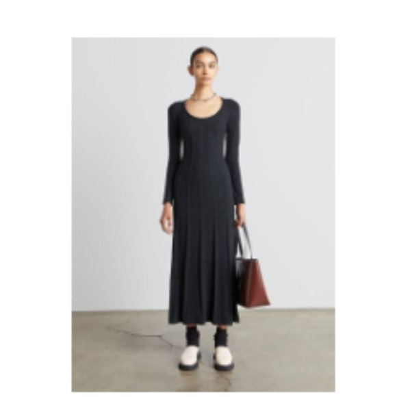 NWT Who What Wear Collection Thick Knit Evelyne Sweater Dress Plus Black Coal XL - Picture 3 of 6